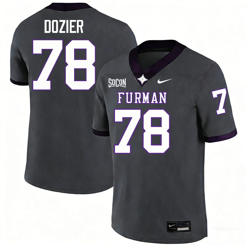 Furman Paladins #78 Dakota Dozier College Football Jerseys,Uniforms-Grey